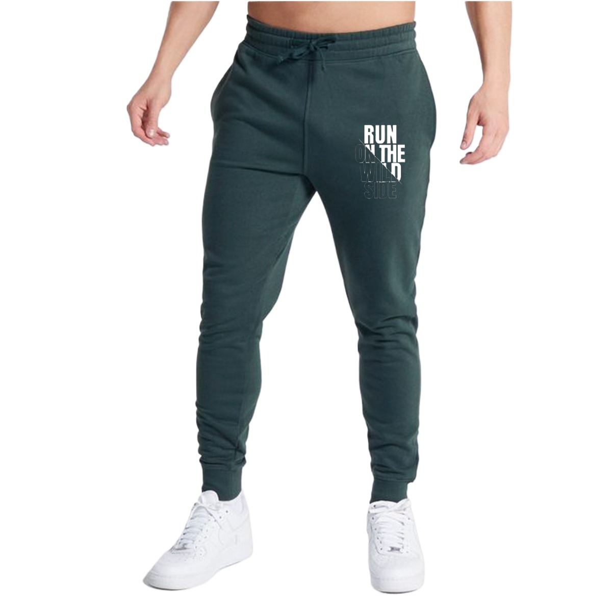 Picture of Stylish joggers pant for men 2024 | Joggers for men stylish pant black olive | Olive joggers for men low price