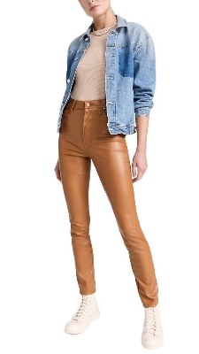 Picture of Leather pants for women high quality | Pant for women stylish jins | khaki pants for women low price | Women pants korean | High quality pant collection for women | Stretchable soft pant for ladies, girls and women