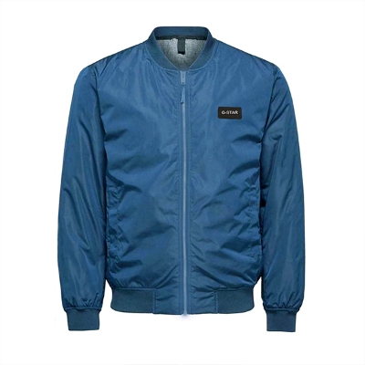 Picture of Petrol blue jacket for men winter | Ban collar biker jacket for men air proof | Double part winter jacket for men export quality | Export quality jacket for men blue color