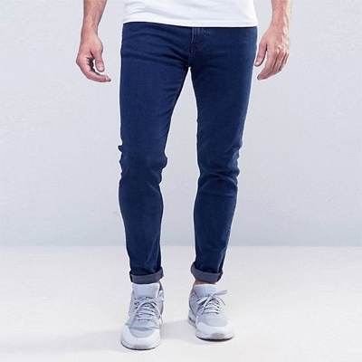 Picture of Navy blue denim pant for men new collection | Export quality denim pant for men blue | Denim pant for men stylish 2024