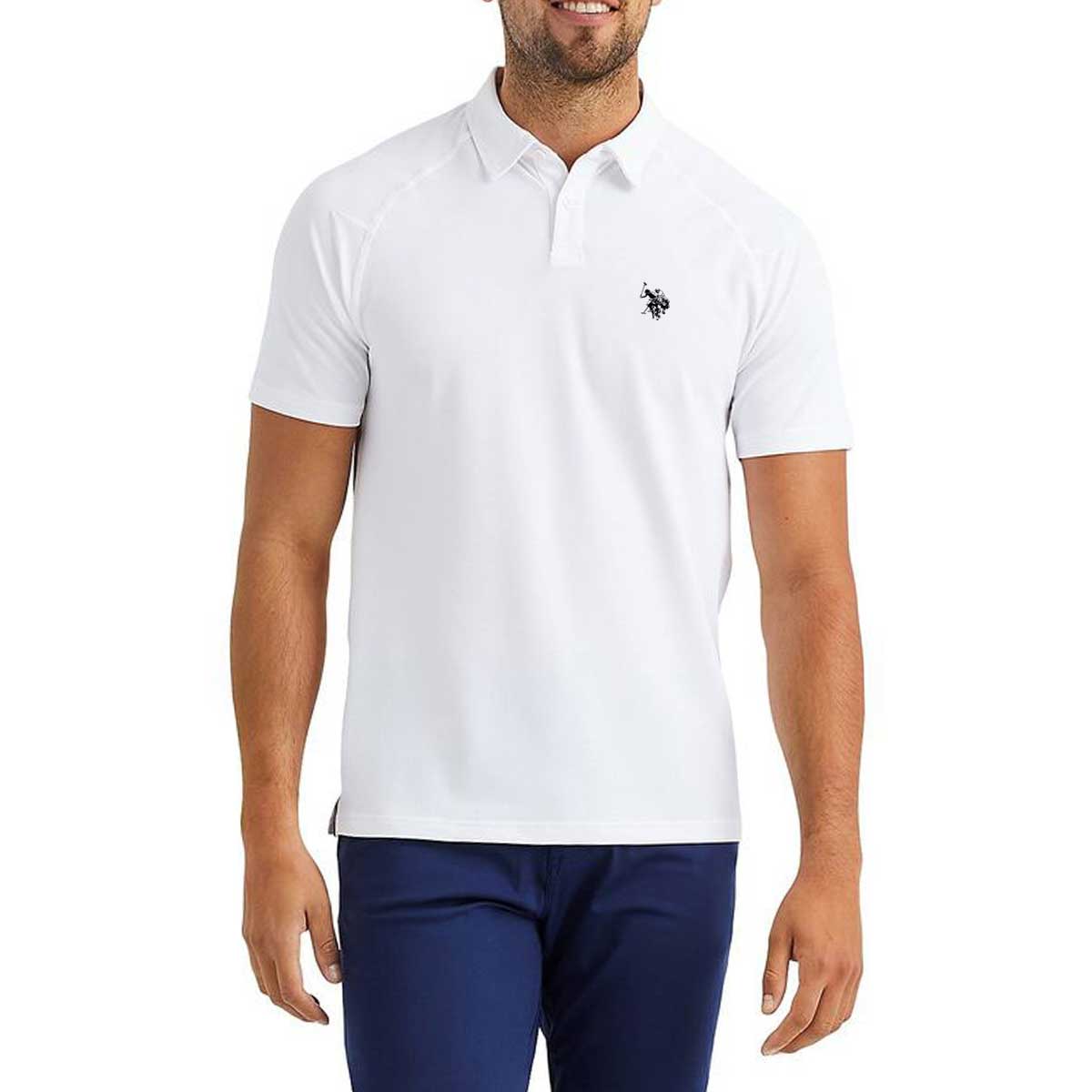 Picture of White polo t shirt for men | Polo t shirt for men new collection 2024 | Export quality Us polo t shirt for men high quality