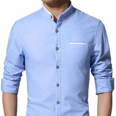 Picture of Sky Blue Formal Shirt for Men - Premium Quality, Perfect for Office and Events | Men's Sky Blue Formal Shirt - Stylish Design, Comfortable Fit, High-Quality Fabric | Buy Sky Blue Formal Shirt for Men Online - Elegant and Affordable