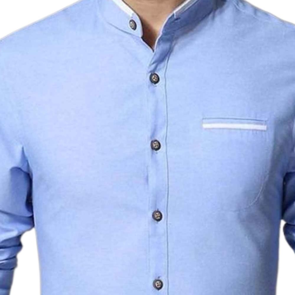 Picture of Sky Blue Formal Shirt for Men - Premium Quality, Perfect for Office and Events | Men's Sky Blue Formal Shirt - Stylish Design, Comfortable Fit, High-Quality Fabric | Buy Sky Blue Formal Shirt for Men Online - Elegant and Affordable