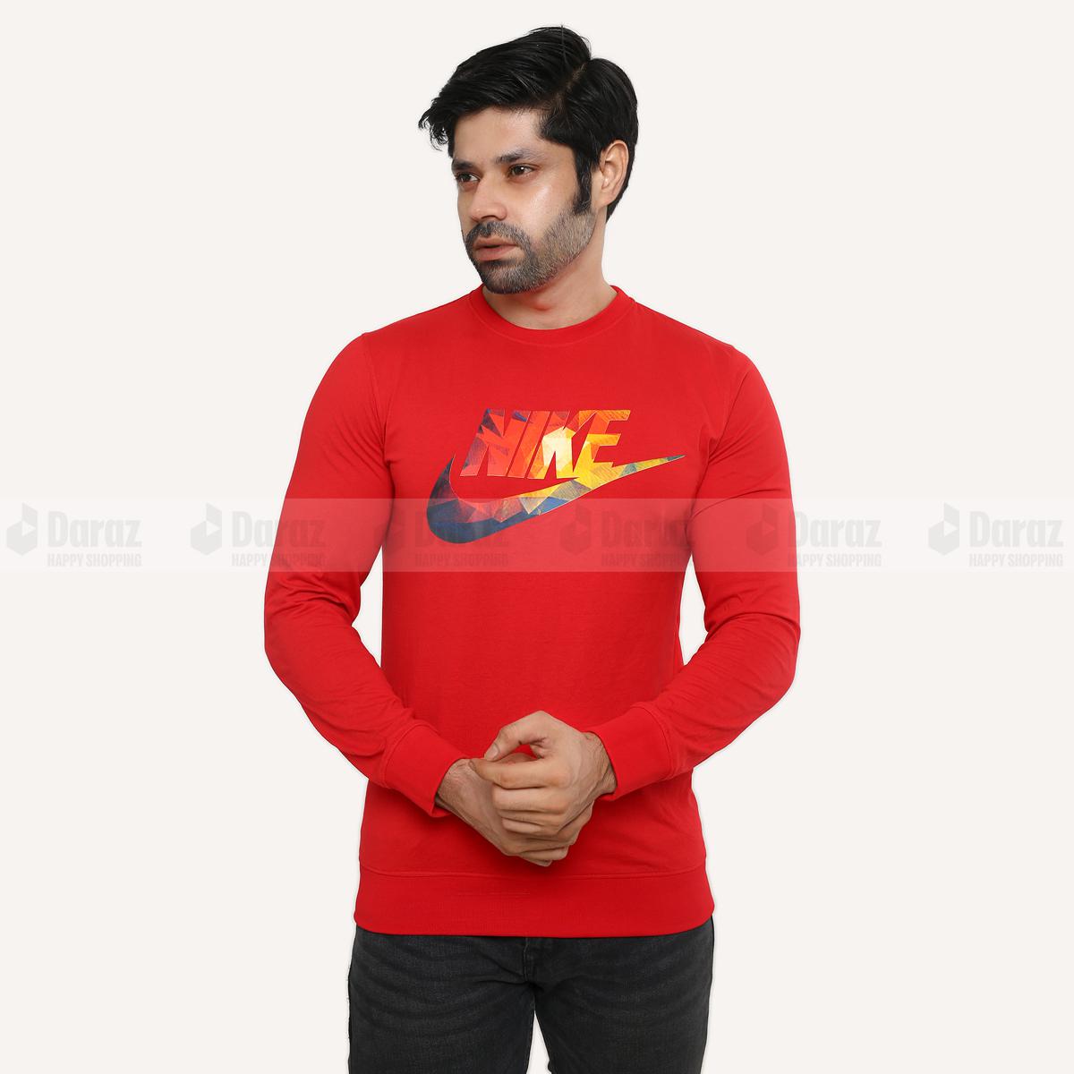 Picture of T shirt for men full sleeve | Full hand t shirt | Full hand t shirt for men | full hand t shirt for men stylish | stylish t shirt for men full hand full hand |  T sart for men | t shirt for men stylish Red