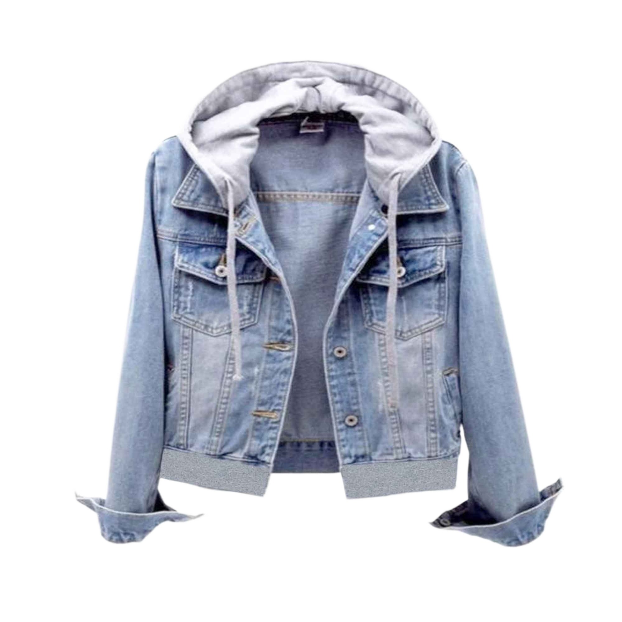 Picture of Denim jacket for women long style | Denim jacket for women in low price | Jacket for women jeans low price | Jacket for women winter denim