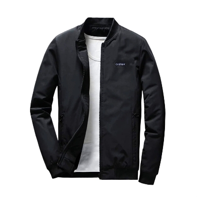 Picture of Black jacket for men stylish 2024 | Biker jacket for men new winter collection
