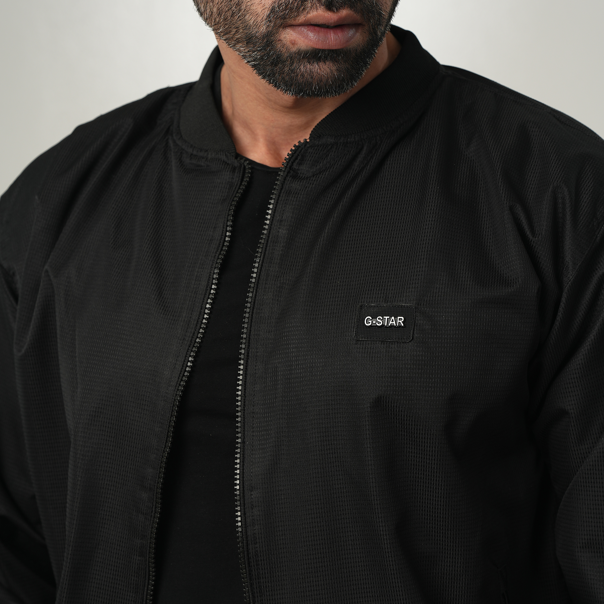 Picture of Black jacket for men stylish 2024 | Biker jacket for men new winter collection