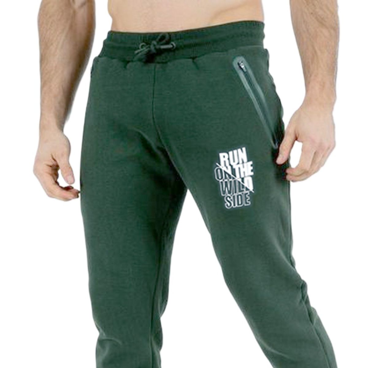 Picture of Joggers pant for men stylish | Olive joggers for men | Trouser for men cotton | Olive color trouser  trouser for men winter
