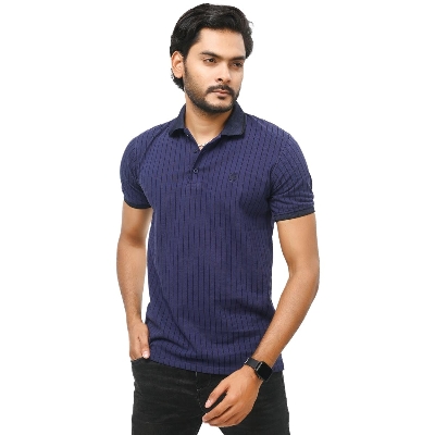 Picture of Navy blue polo t shirt for men | Premium polo t shirt for men new 2024 brand