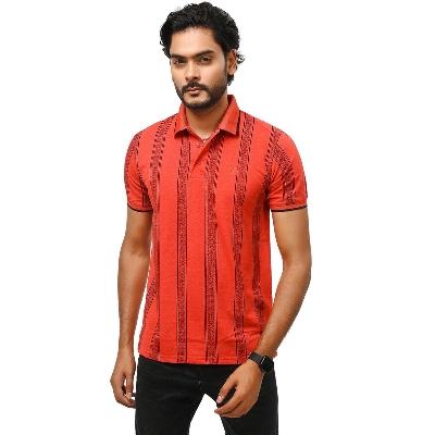 Picture of Red colour polo t shirt for men | Premium polo t shirt for men new 2024 brand