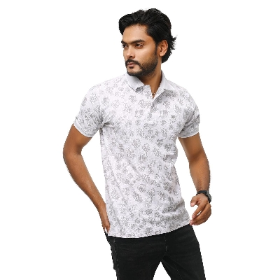 Picture of White colour polo t shirt for men  Premium polo t shirt for men new 2023 brand - Polo T Shirt
