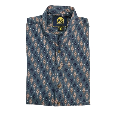 Picture of Deep gray panjabi for men new collection 2024 eid | Printed cotton panjabi for men