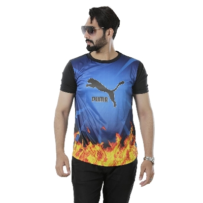 Picture of Black tshirt for men new 2025 brand | premium t shirt for men new | all over printed tshirt for men | Low price tshirt collections