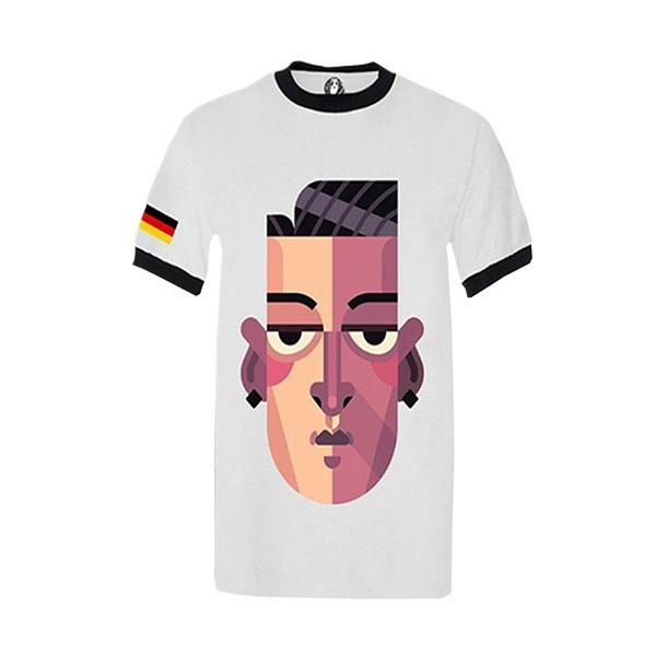 Picture of Printed white tshirt for men new collection 2024 | Export quality tshirt for men