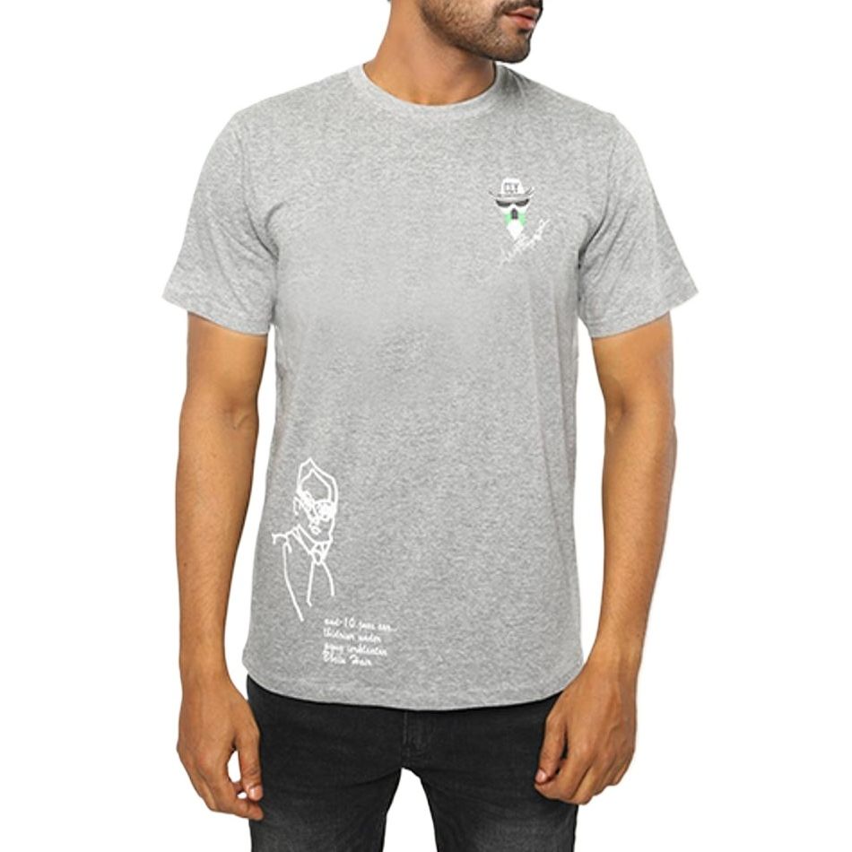 Picture of Trendsetter -Deep ash colour tshirt for men | Cotton tshirt for men new collection 2024 stylist | Export quality tshirt for men- Inventive Choice