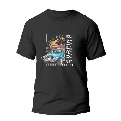Picture of Export quality half sleeve t shirt for men black | half sleeve t shirt for men cotton | summer t shirt for men half sleeve black | t shirt for men black