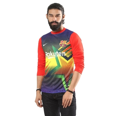 Picture of Full sleeve t shirt for men jersey football | Full hand t shirt for men stylish black 2024 | Full hand jersey for men football