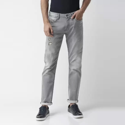 Picture of Ash denim Pant For Men low price | Gray Color Pant For Men New Collection 2023 | Stretched Jeans Pant For Men Brand