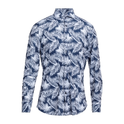 Picture of Blue shirt for men new 2024 brand stylish | Printed shirt for men high quality | Blue printed shirt for men brand