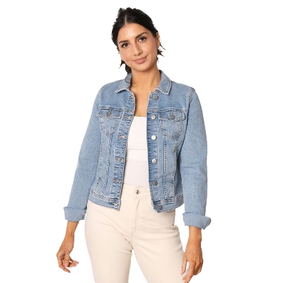 Picture of Export quality denim jacket for women in low price | Women denim jacket for winter