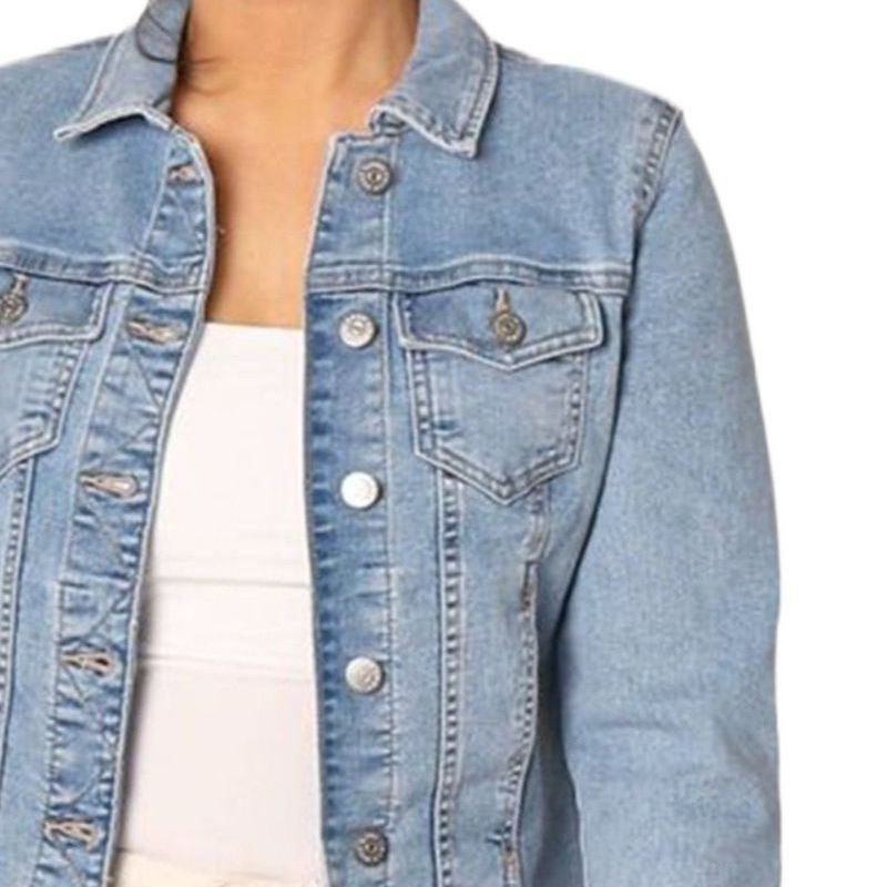 Picture of Export quality denim jacket for women in low price | Women denim jacket for winter