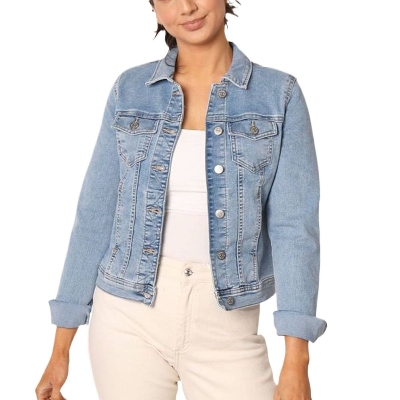Picture of Export quality denim jacket for women in low price | Women denim jacket for winter