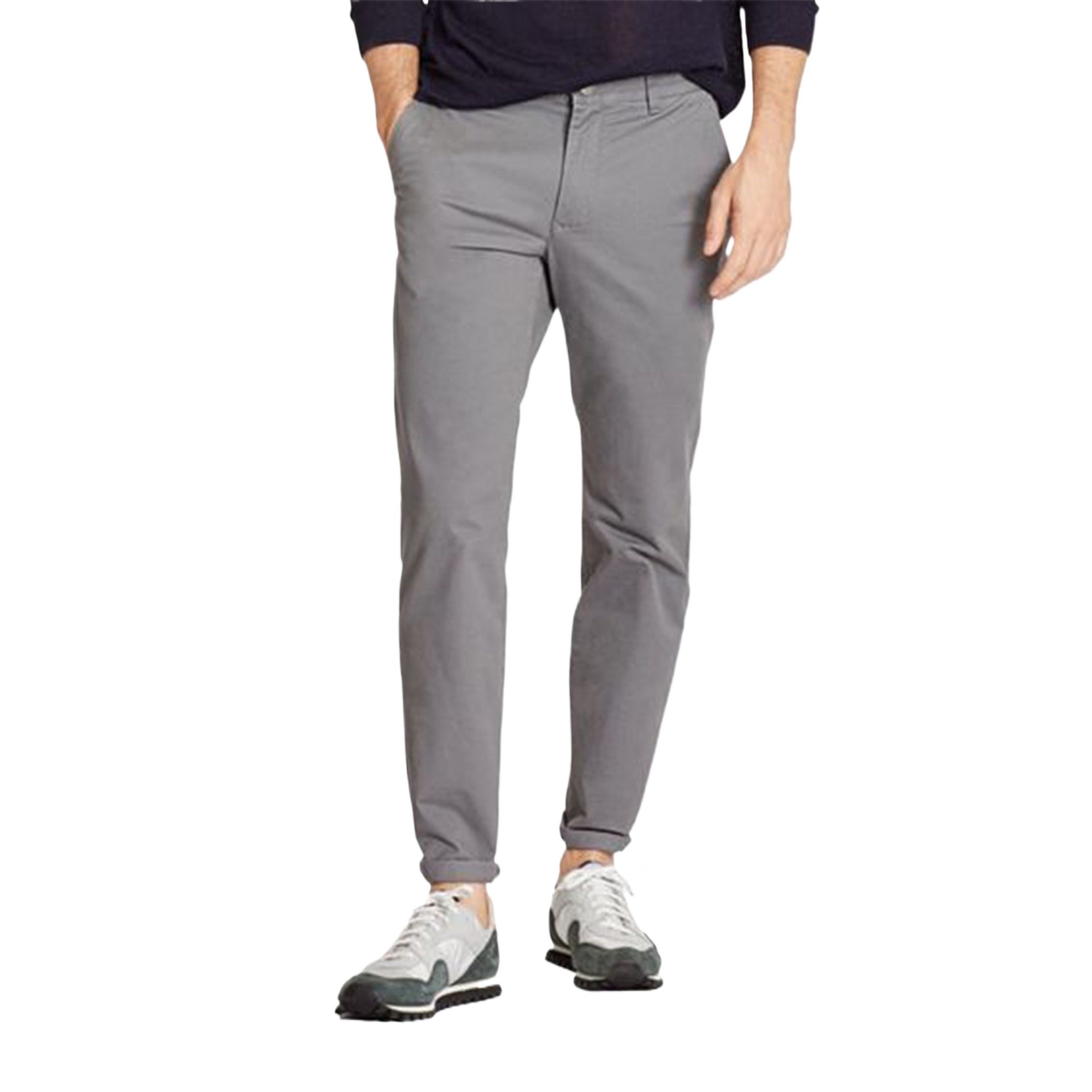 Picture of Chinos pant for men grey | Gabardine pant for men high quality 2024 | Twill pant for men