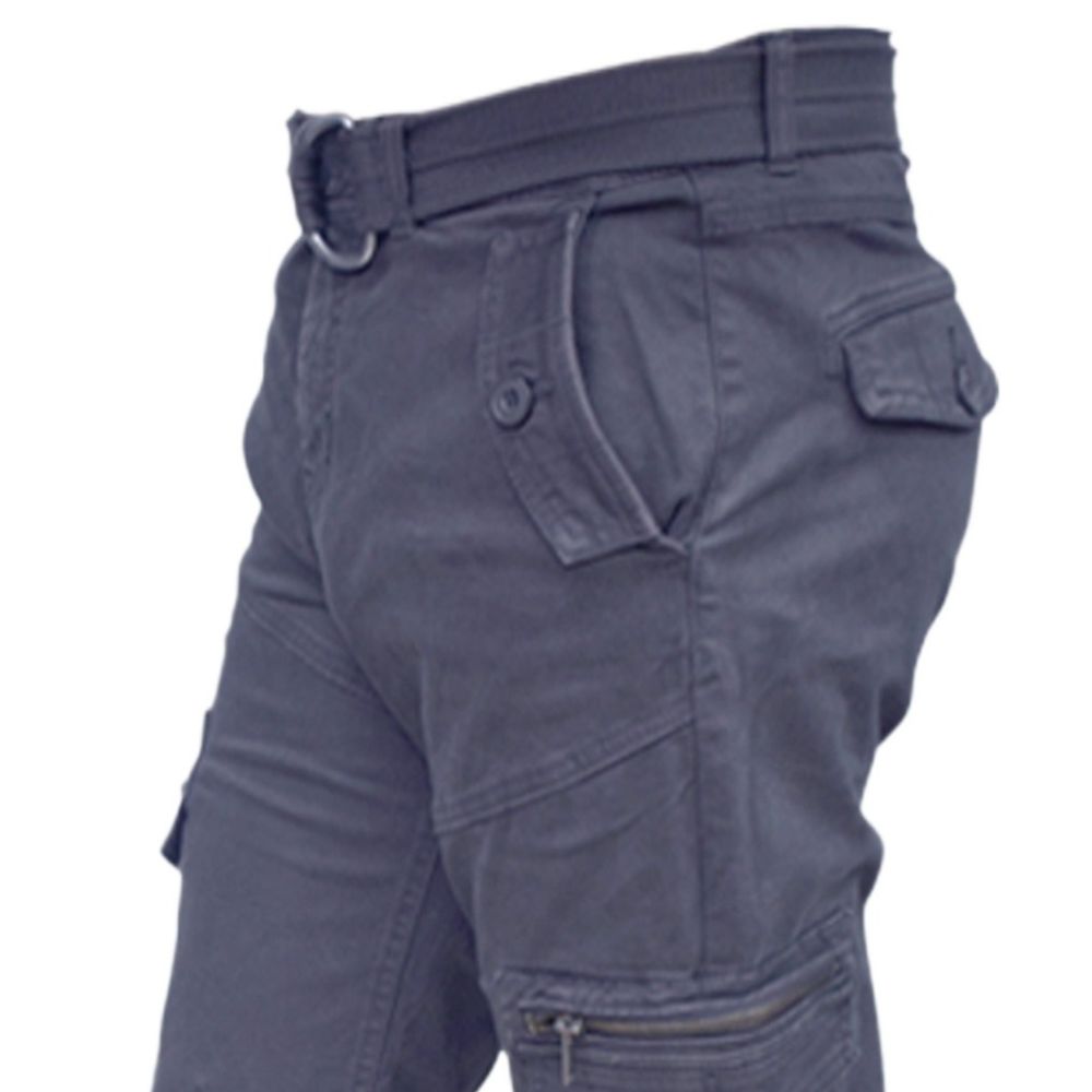 Picture of Cargo pant for men stylish ash black 2024 |  Ash black pant for men cargo | Big size pant for men - cargo pant with joggers style