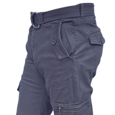 Picture of Cargo pant for men stylish ash black 2024 |  Ash black pant for men cargo | Big size pant for men - cargo pant with joggers style