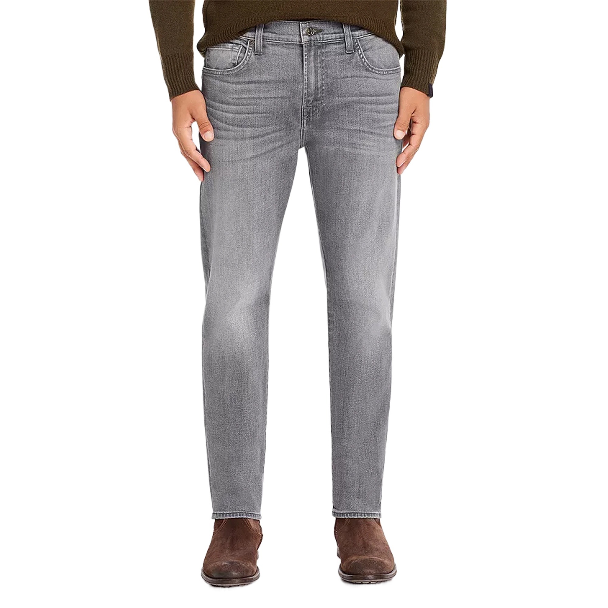 Picture of Grey pants for men high quality | Denim pant for men stylish 2024 | Grey denim pant for men high quality