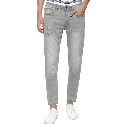 Picture of Grey and Ash pant for men jeans styles | Pant for men ash or grey colour jence | Low price denim pant for men ash grey - Stretch jeans pant for men