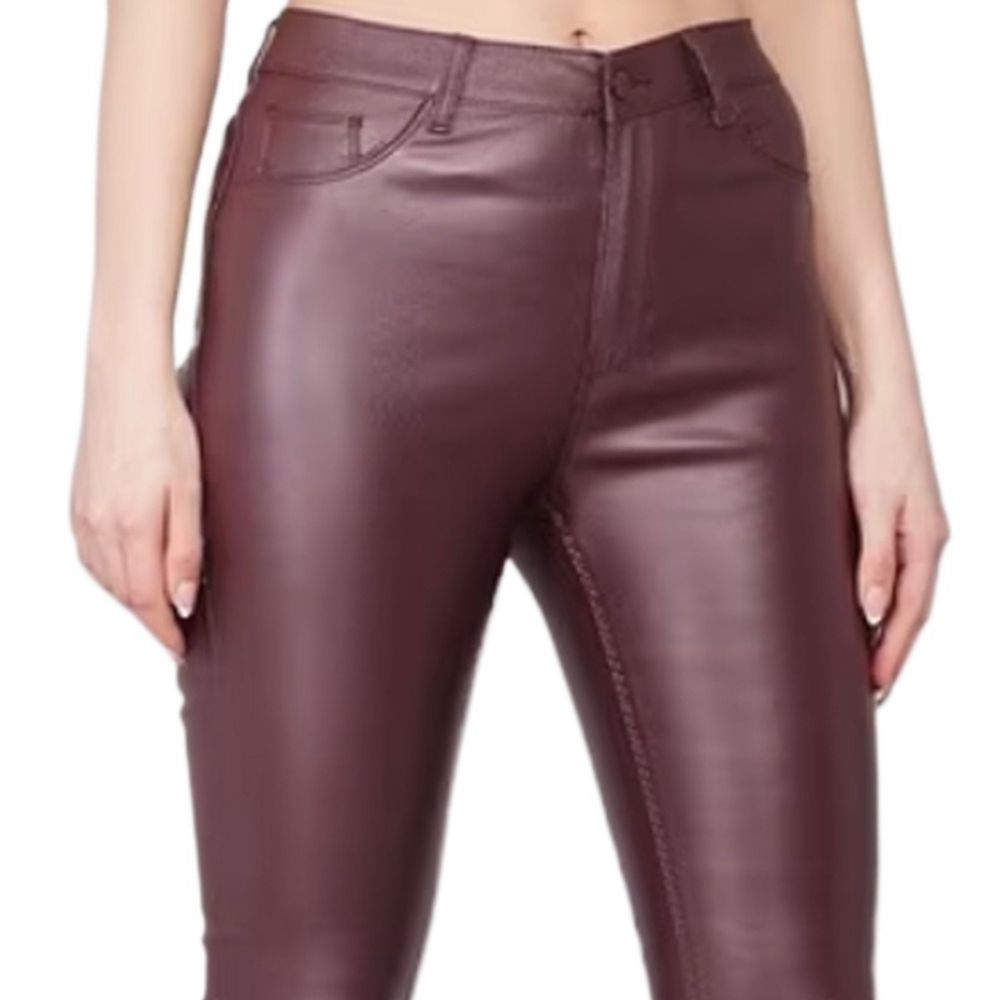 Picture of Purple pant for women stylish jins | Purple and black pant for women stylish jins | Export quality pant for women