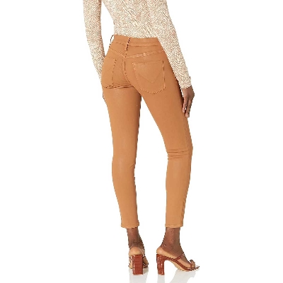 Picture of Export Quality Women's PU Leather Pants in Khaki and Chocolate Colors – Perfect Blend of Style and Comfort | High-Quality PU Leather Pants for Women in Khaki and Chocolate – Trendy and Durable Export-Grade Design |