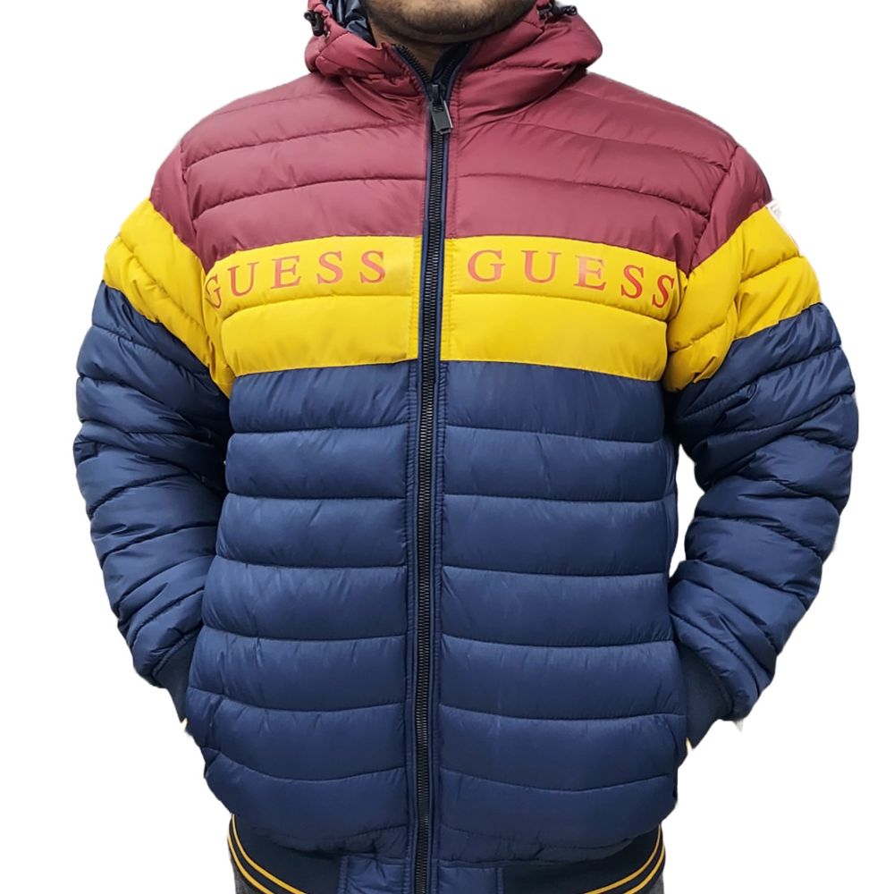 Picture of Blue and maroon winter collection for men jaket high quality | Export quality bomber jacket for men winter 2023 | Blue jacket for men