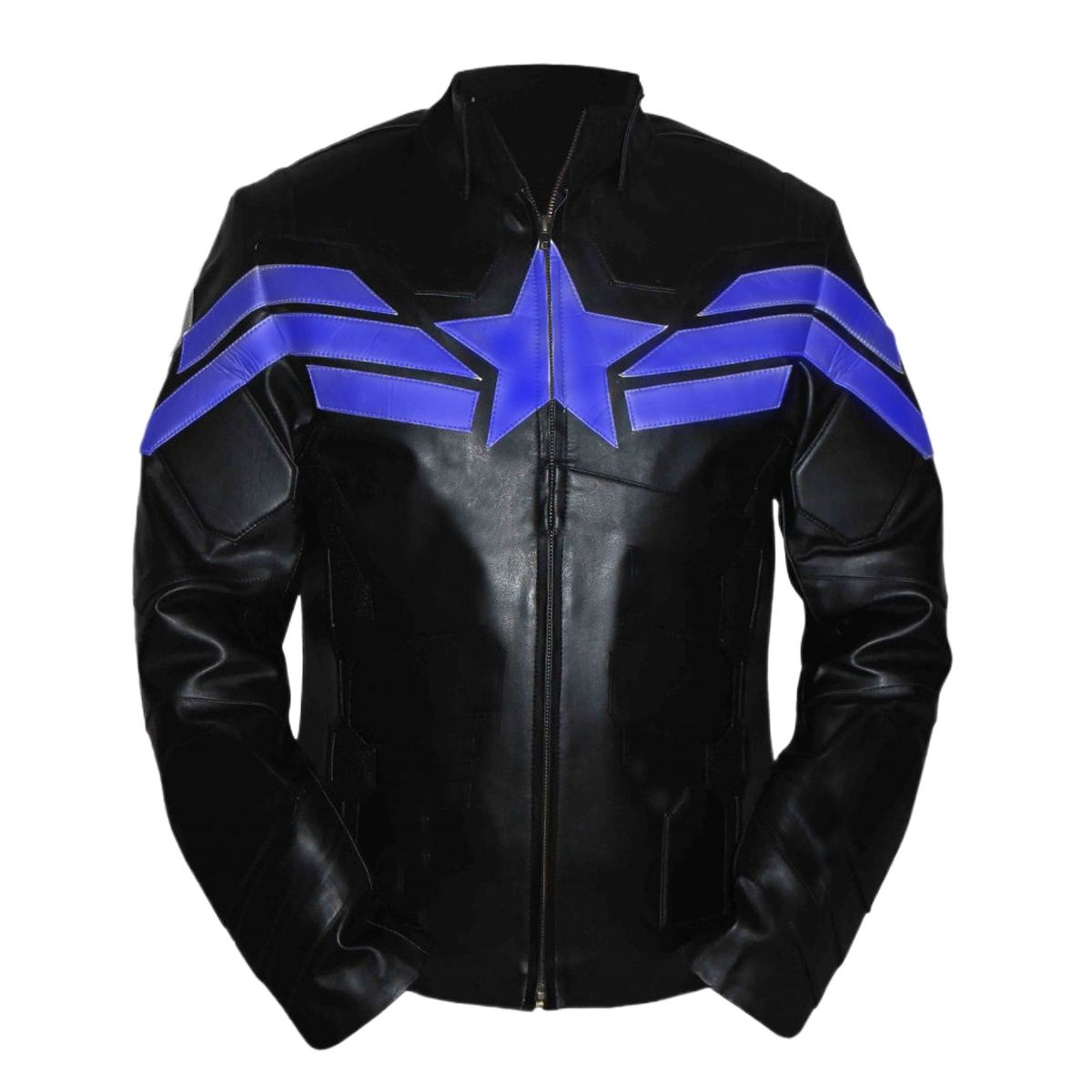 Picture of Leather jacket for men 2024 new collection | Captain america leather jacket for men black | Mens leather jacket for winter