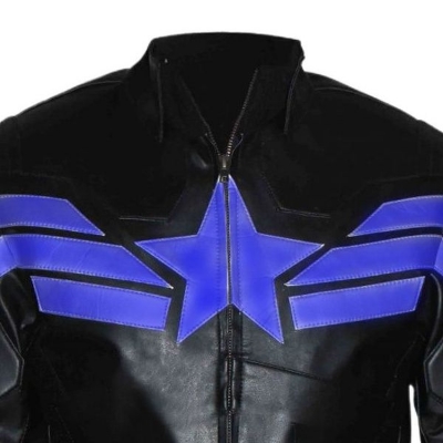 Picture of Leather jacket for men 2024 new collection | Captain america leather jacket for men black | Mens leather jacket for winter