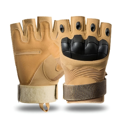 Picture of High quality half finger Hand Gloves for biker | Winter gloves for men | Hand gloves for bike