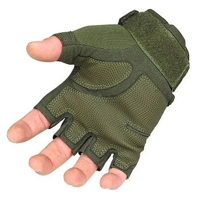 Picture of High quality half finger Hand Gloves for biker | Winter gloves for men | Hand gloves for bike