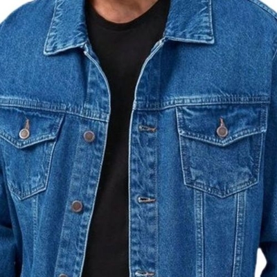 Picture of Denim blue jacket for men | Blue Denim jacket for men stylish | Export Denim jacket for men stylish 2024 - winter collection for men denim jaket