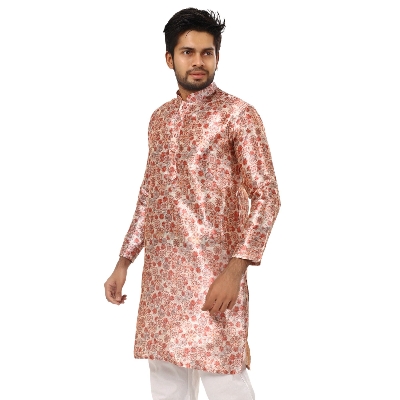 Picture of Indian panjabi for men new collection 2024 | Mens panjabi high quality | Wedding dress for men - Party khadi silk panjabi