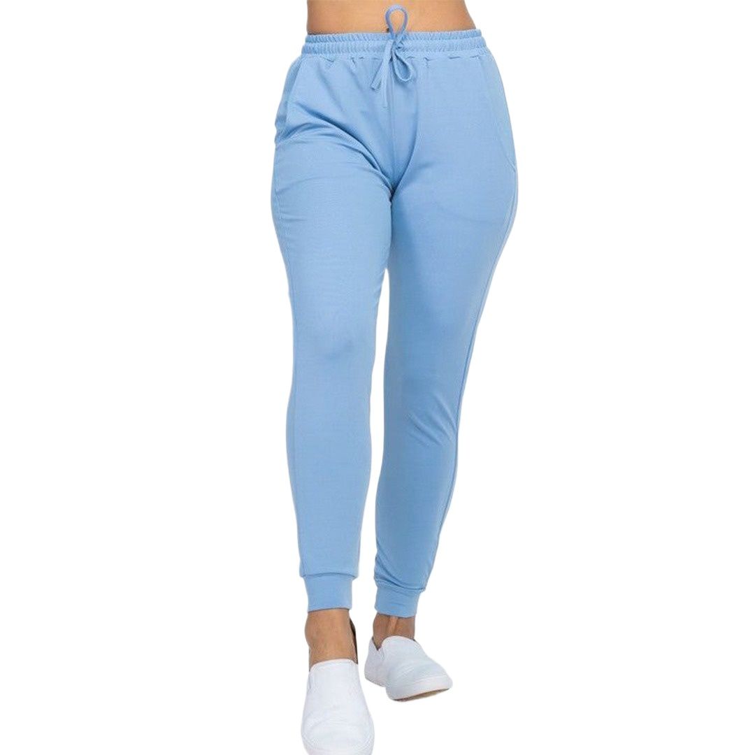 Picture of Export quality joogers for women blue | Women joggers pant blue colour