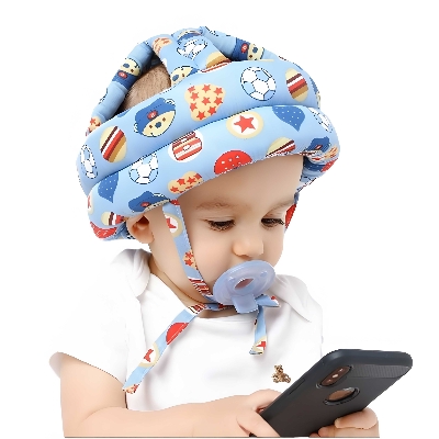 Picture of Cap helmet to protect the baby's head,baby helmet | Toddler head protector baby toddler anti-collision cap | Adjustable child safety soft helmet toddler anti-fall pad