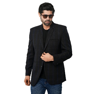 Picture of Suits blazer for men maroon color | Solid suits blazer for men brand | Maroon blazer coat for men stylish - Mens suits jacket and blazer