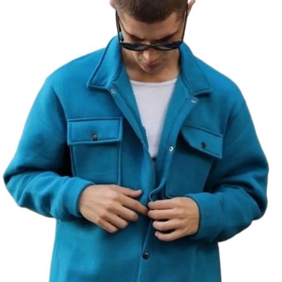 Picture of China blue jacket for men | Blue china jacket for men stylish | Imported china jacket for men stylish 2024 - winter collection for men jaket