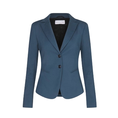 Picture of Petrol blue blazer for women winter | Formal women blazer suit long | Blazer coat for women blue