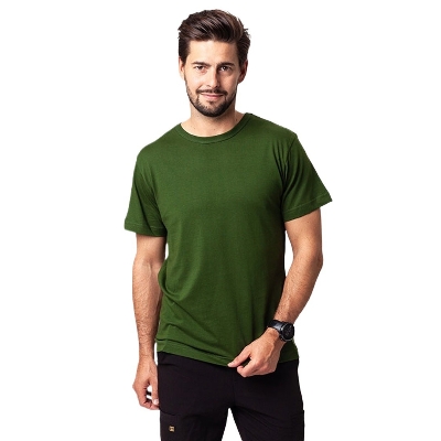 Picture of Export quality cotton tshirt for men new collection 2024 | Black, white, red, bottle green, sky blue, navy blue, purple , yellow and orange color tshirt for men