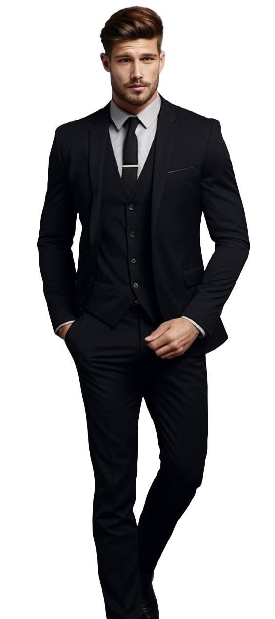 Picture of Suits blazer for men black color | Solid suits blazer for men brand 2024 | Full black  blazer coat for men stylish - Mens suits jacket and blazer collection