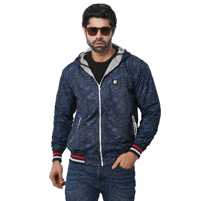 Picture of Printed blue jacket for men 2024 new collection | Jacket for men winter china high quality | Jacket for men winter 2023 double part