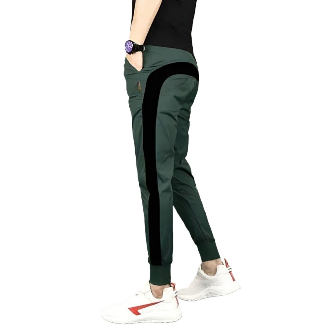 Picture of Joggers pant for men stylish pant | High quality olive joggers for men | Trouser for men cotton | Olive color joggers for men summer collection