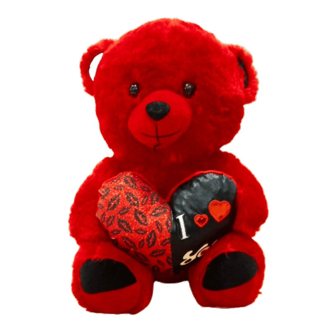 Picture of Big doll for girls friend | Cute doll for baby girls | Cute barbie doll set | Gift box for girlfriend birthday | Teddy bear doll red colour